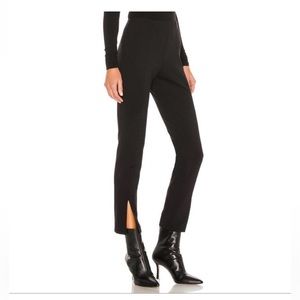 Theory Black Slit Legging Split Hem Size 12